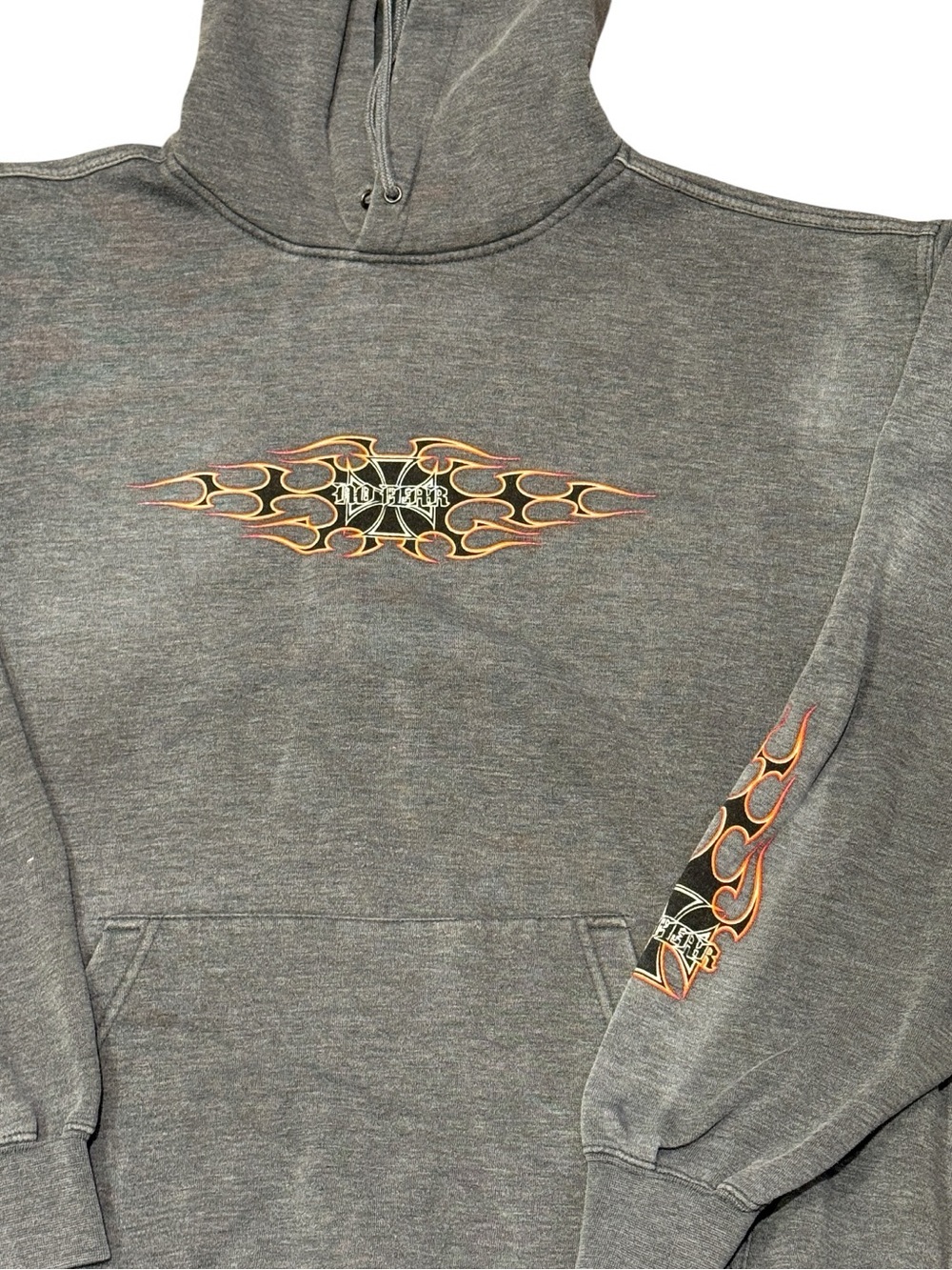 Vintage No Fear Flame Pullover Hoodie Men’s Sz XL - Picture 4 of 7